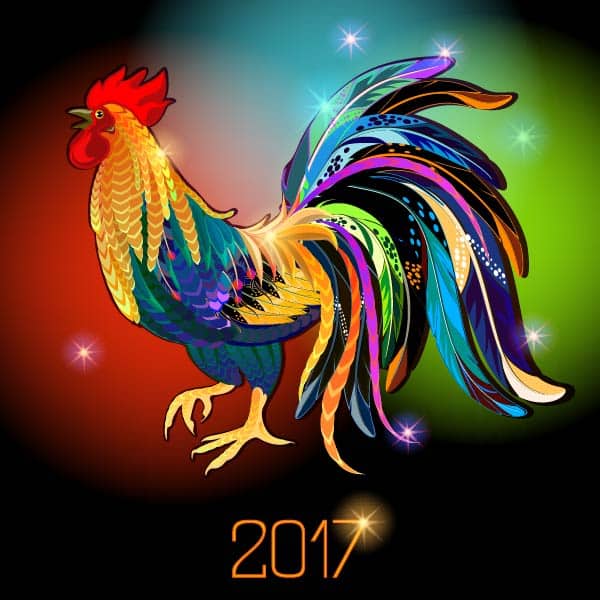 Gà trống linh vật của năm Đinh Dậu 2017 mang nhiều may mắn